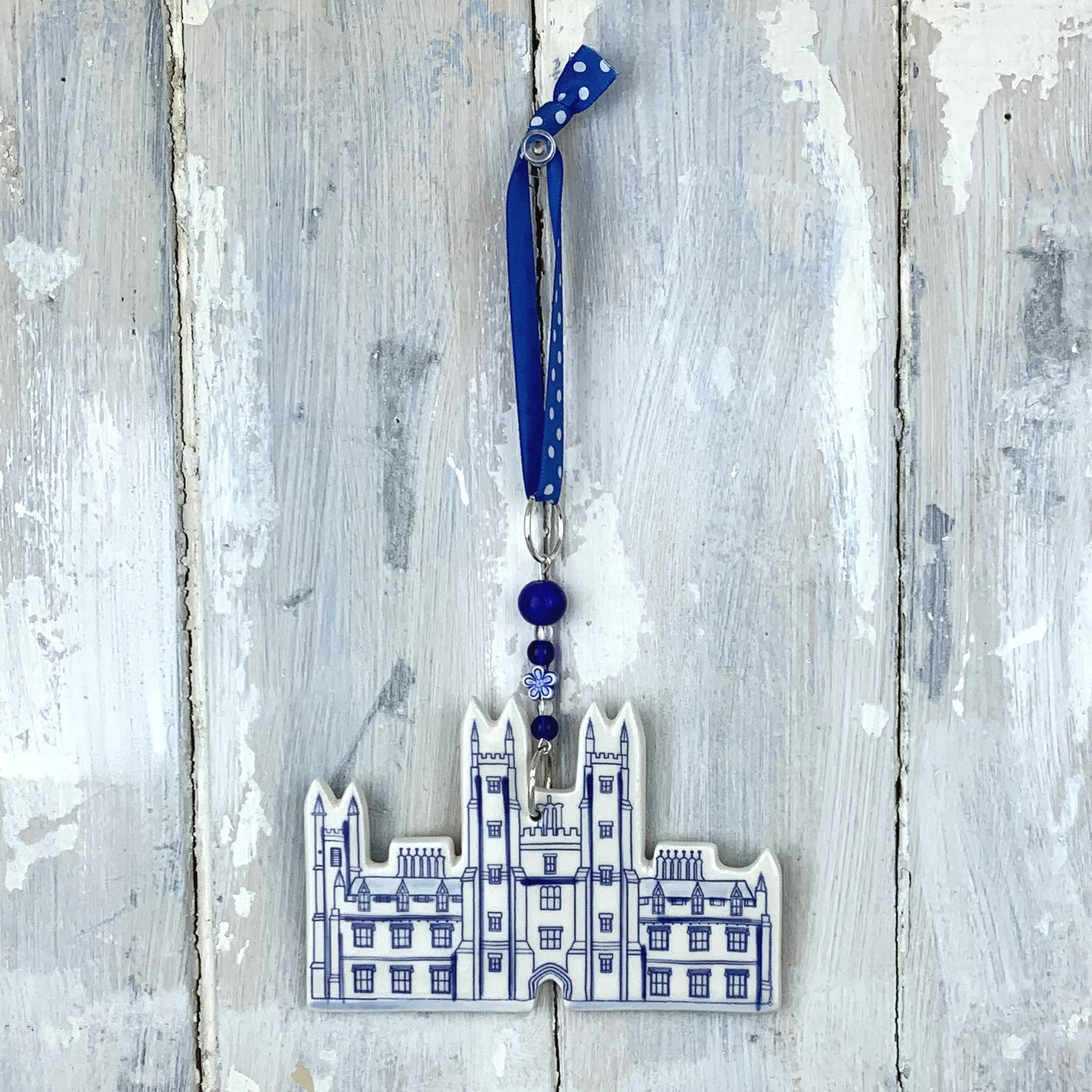 New College, Edinburgh — handmade ceramic hanging decoration by Roelofs & Rubens